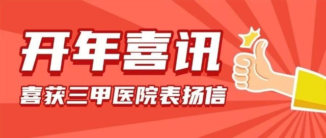 喜获三甲医院表扬！这封表扬信为何而来？