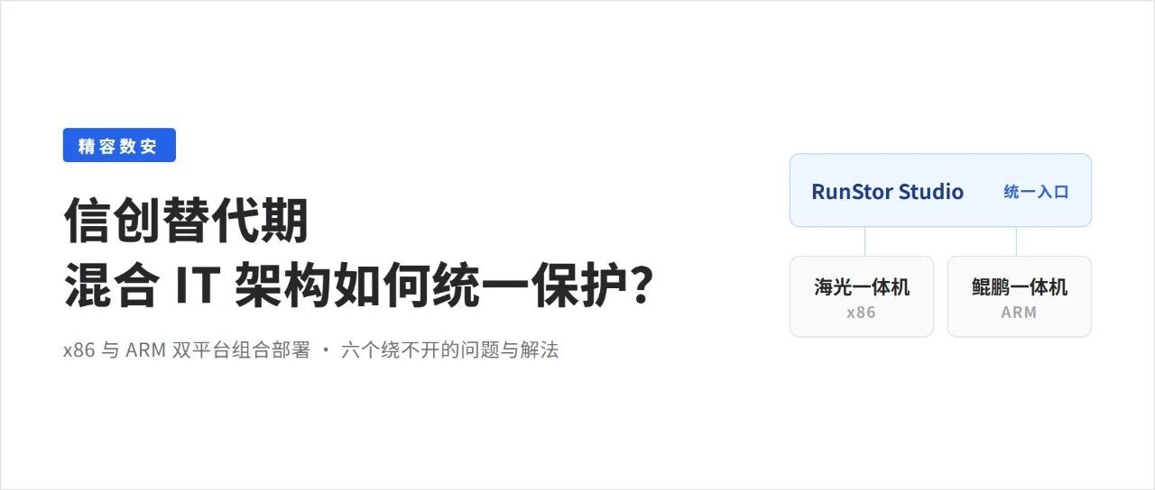 信创替代期，混合 IT 架构如何统一保护？